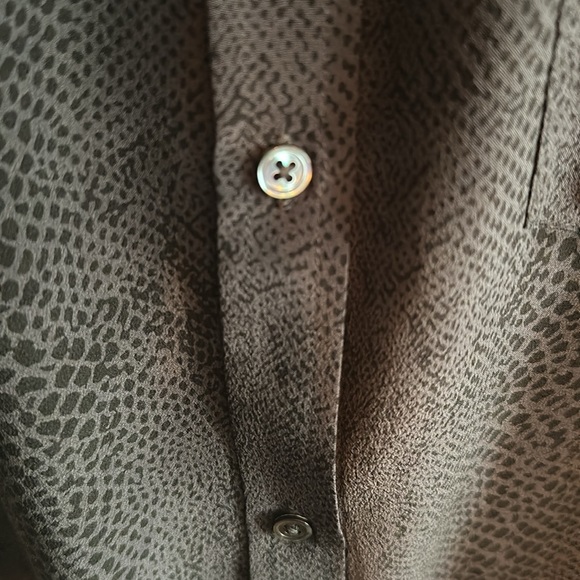 Snakeskin Print Long Sleeve Blouse - Picture 5 of 6